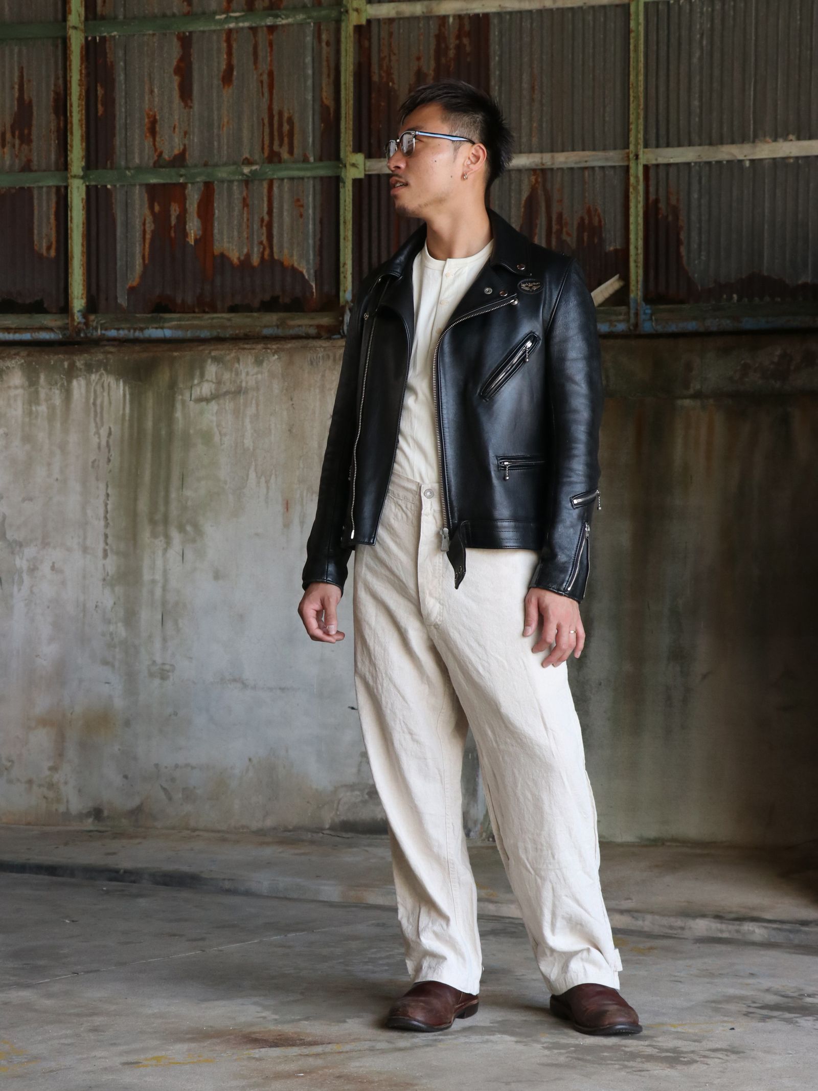 FRENCH ARMY LINEN PANTS (NATURAL)