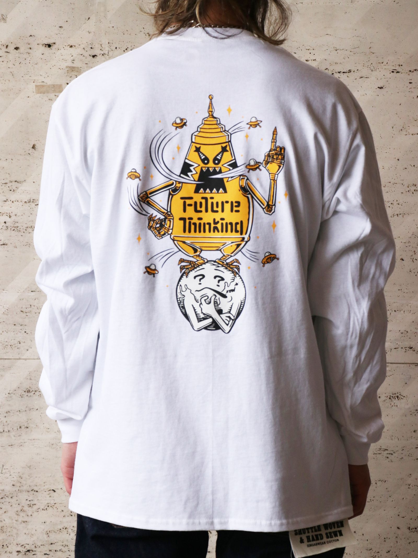 "F.T" L/S TEE (WHITE)
