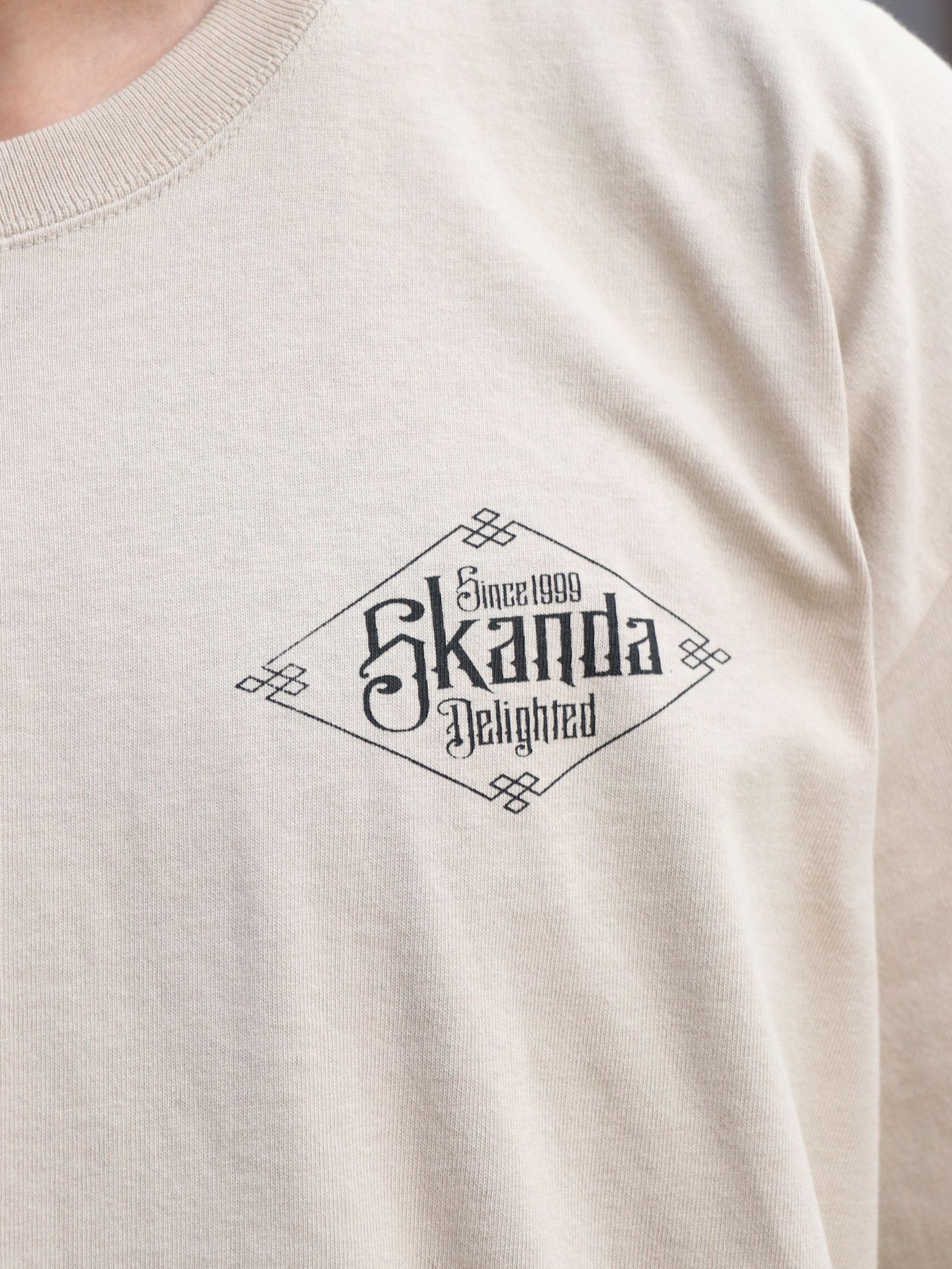 SKANDAオリジナルドラゴンビッグTシャツ (サンド) / SKANDAORIGNAL DRAGON BIG T-SHIRT (SAND)