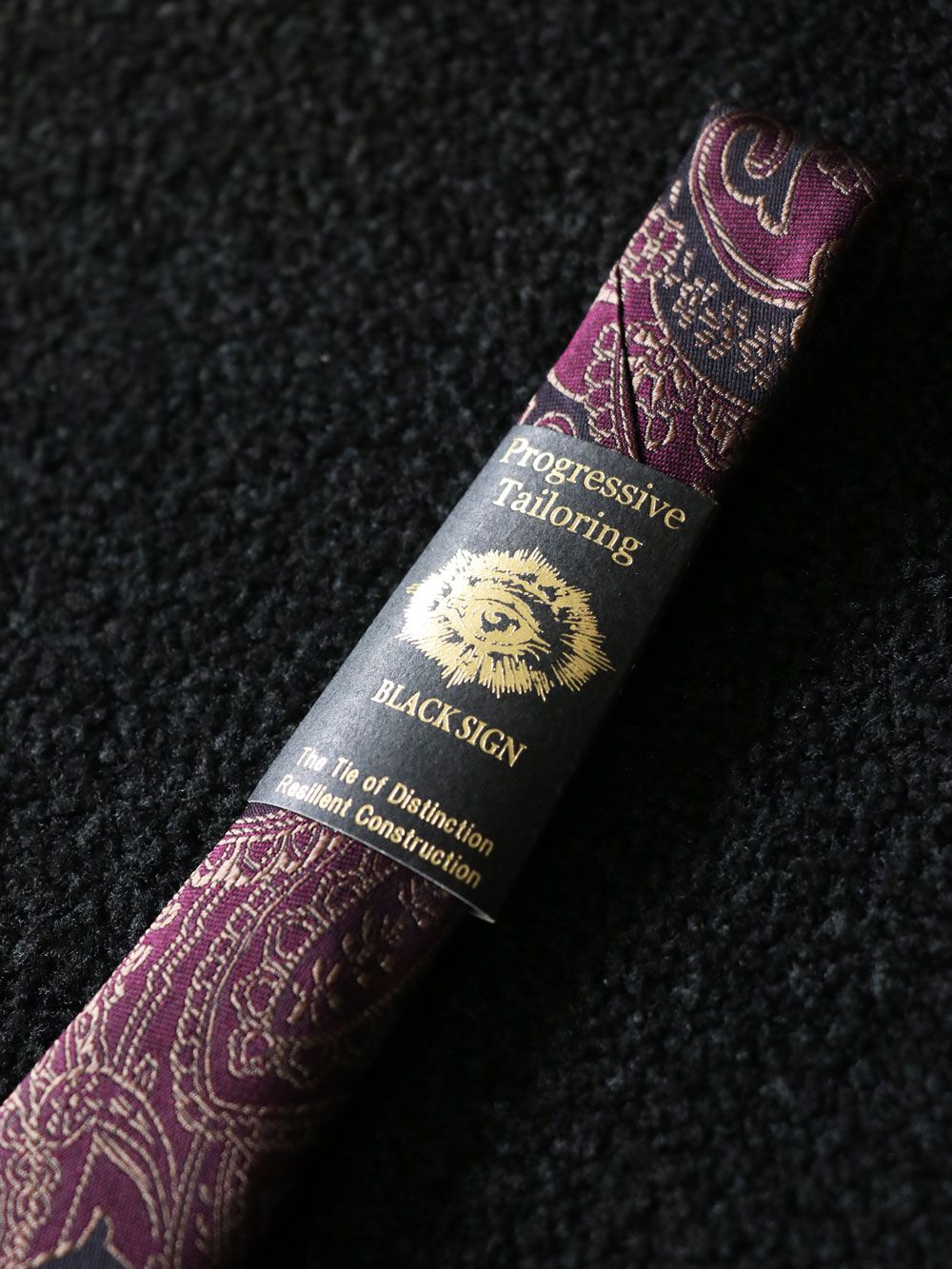 PAISLEY NECK TIE (BURGUNDY)