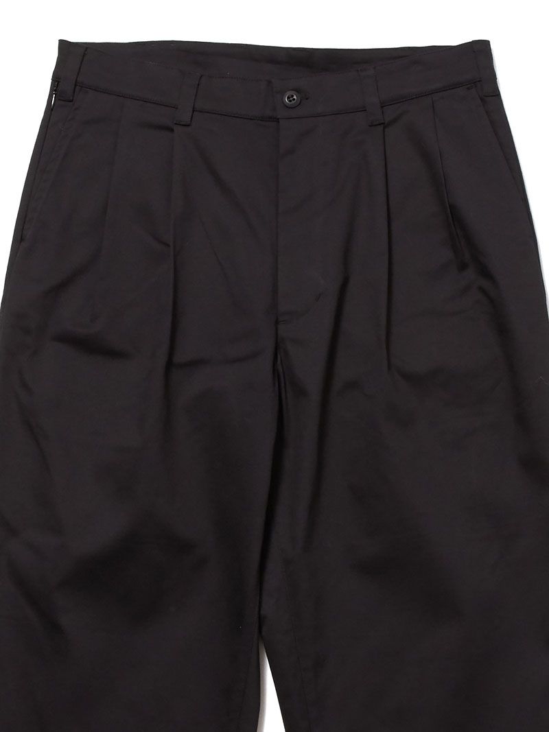 ベンタイル ツータック ワイド チノパンツ (ブラック) / VENTILE TWO TUCK WIDE CHINO PANTS (BLACK)