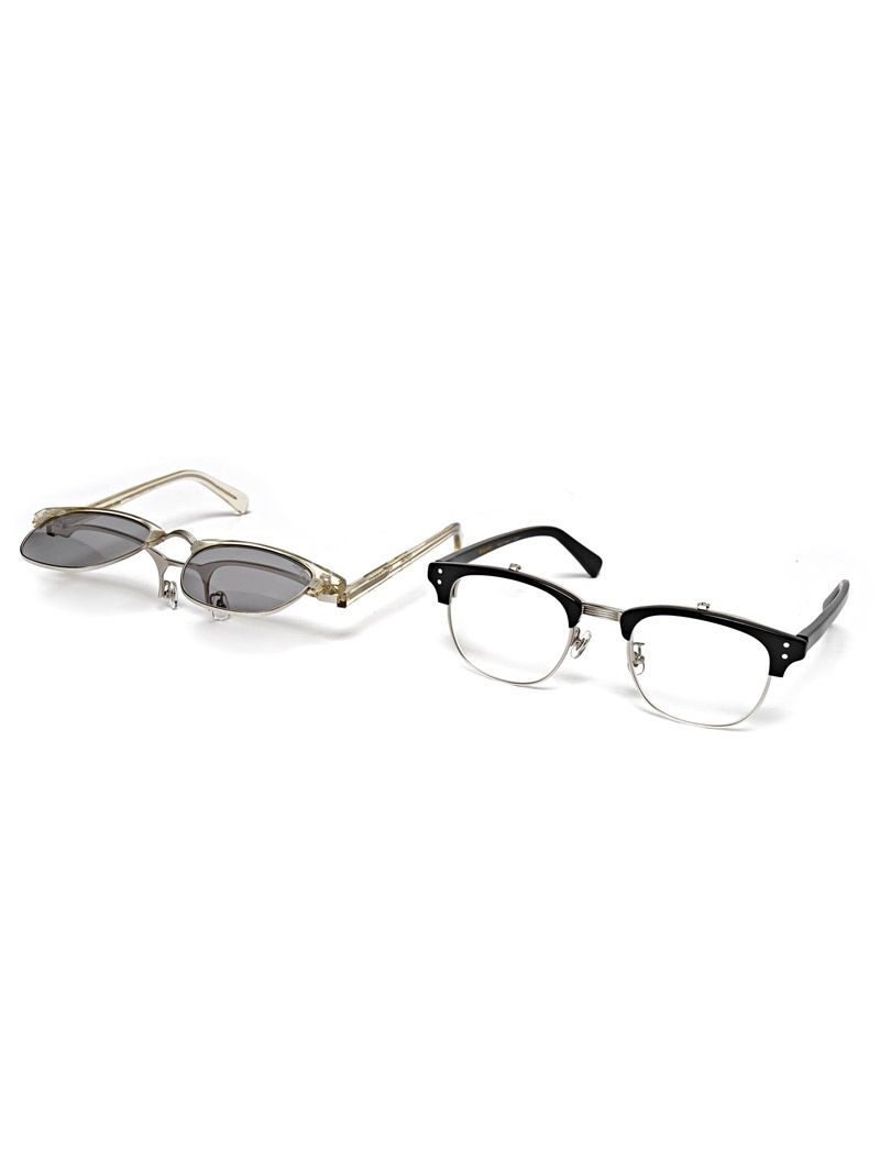 FLIP UP GLASS (BLACK FRAME×GRAY LENS)