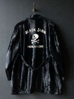 NIGHT WALKER JACKET WITH EMBROIDERY (SHINE BLACK)
