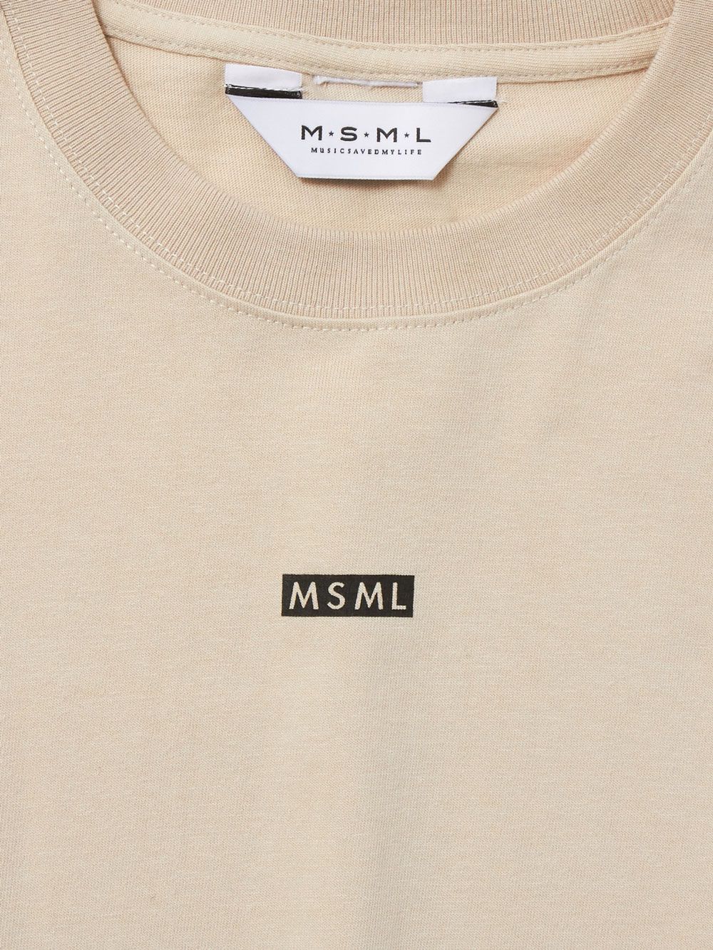 ボックス ロゴ ロング スリーブTシャツ (ベージュ) / BOX LOGO LONG SLEEVE TEE (BEIGE)