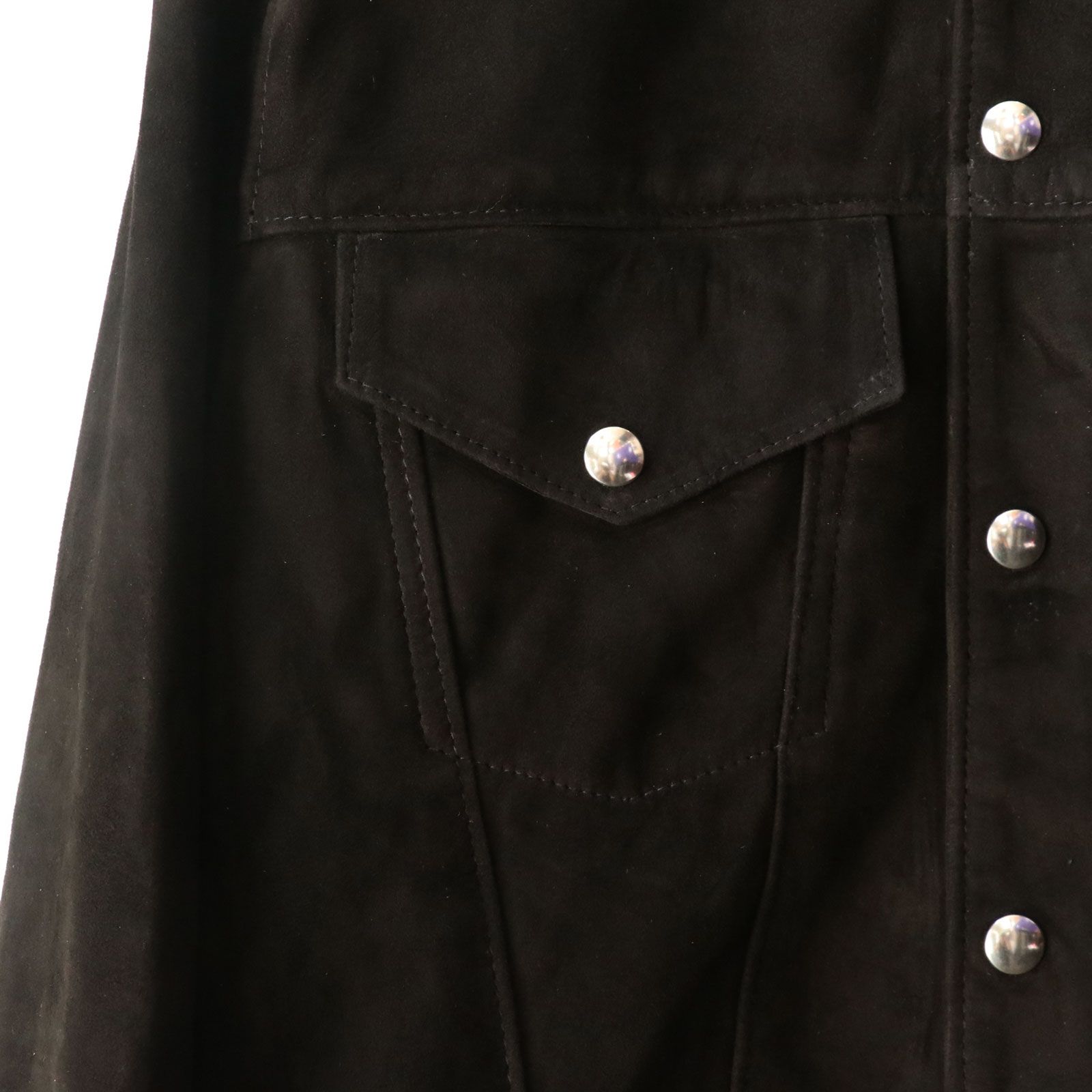 【即日発送可能】#988 WESTERN JACKET (BLACK SUEDE) / 38inch