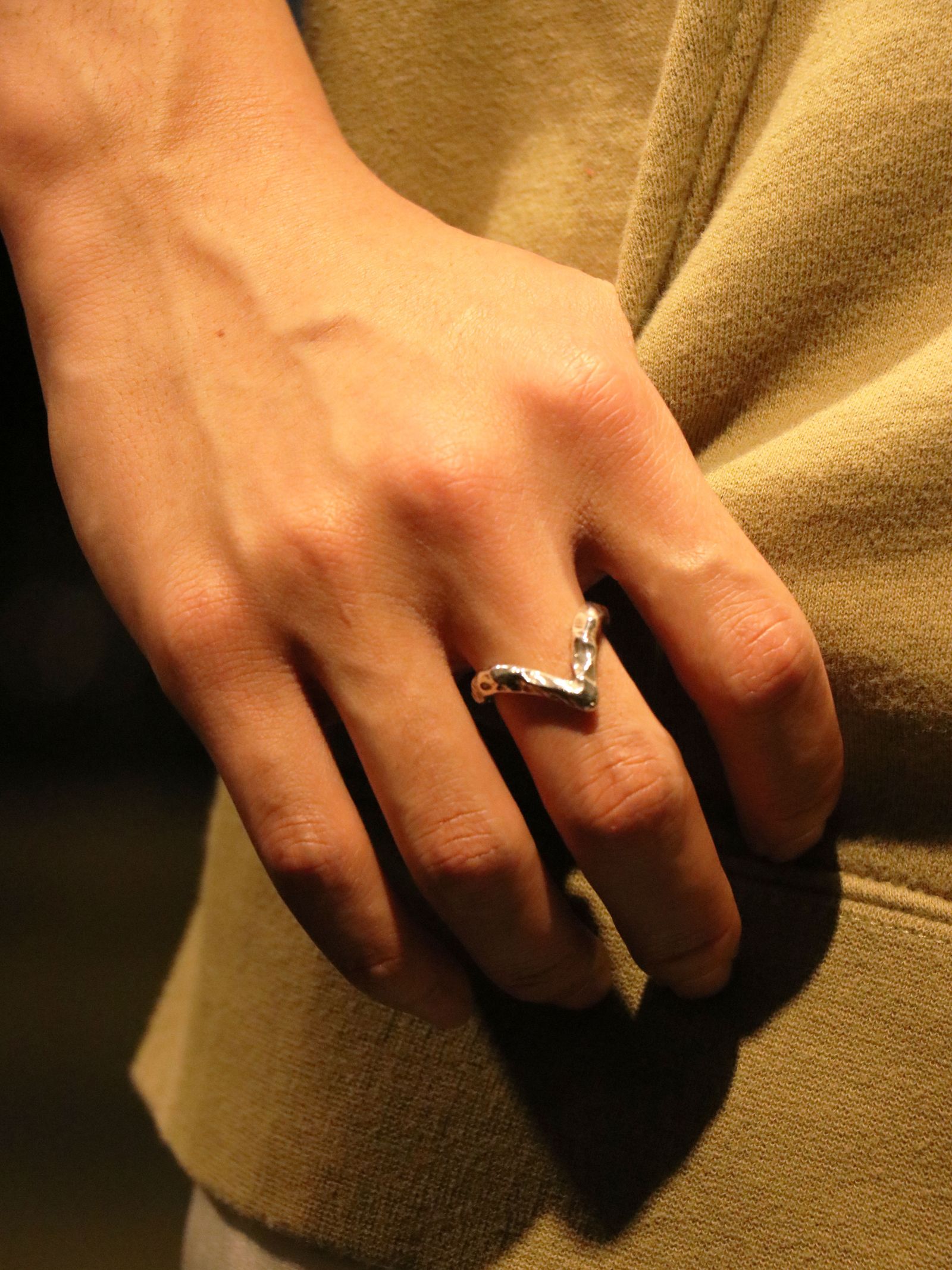 SLIM ROCK RING (SILVER925)