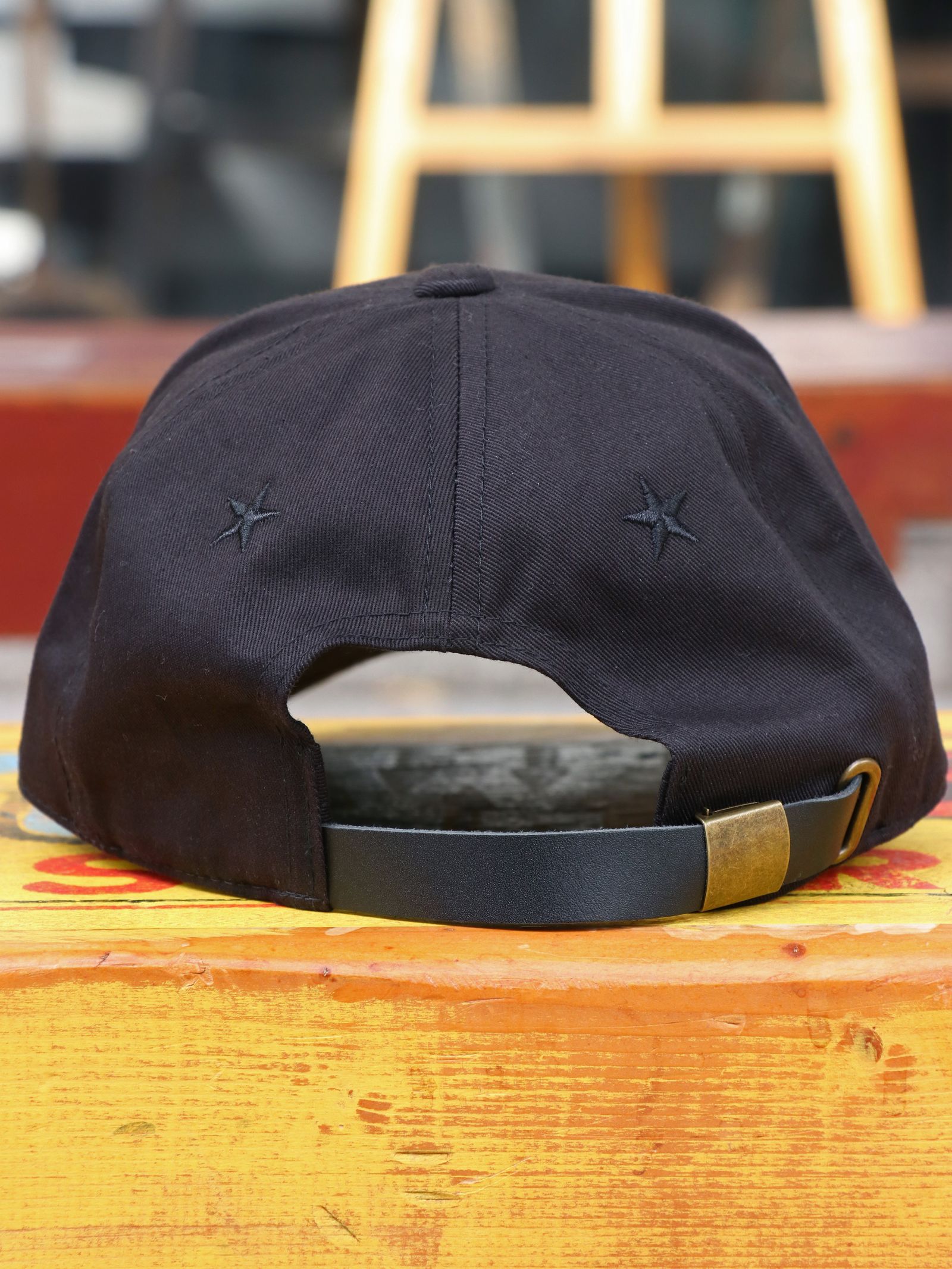 SKANDA カーブバイザーミドルキャップ / SKANDA Curve Visor Middle Cap (BLACK×BLACKSTAR)