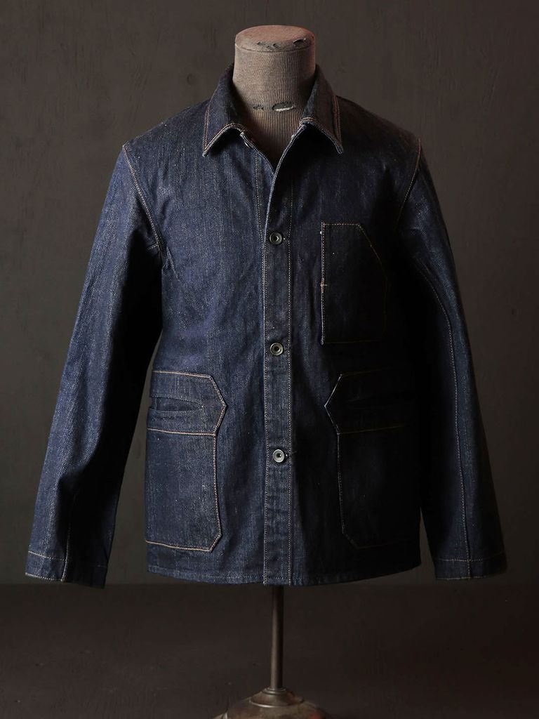 BLACK SIGN - 15オンス デニム デルタ ジャケット/ 15oz Denim Delta Jacket | SKANDA