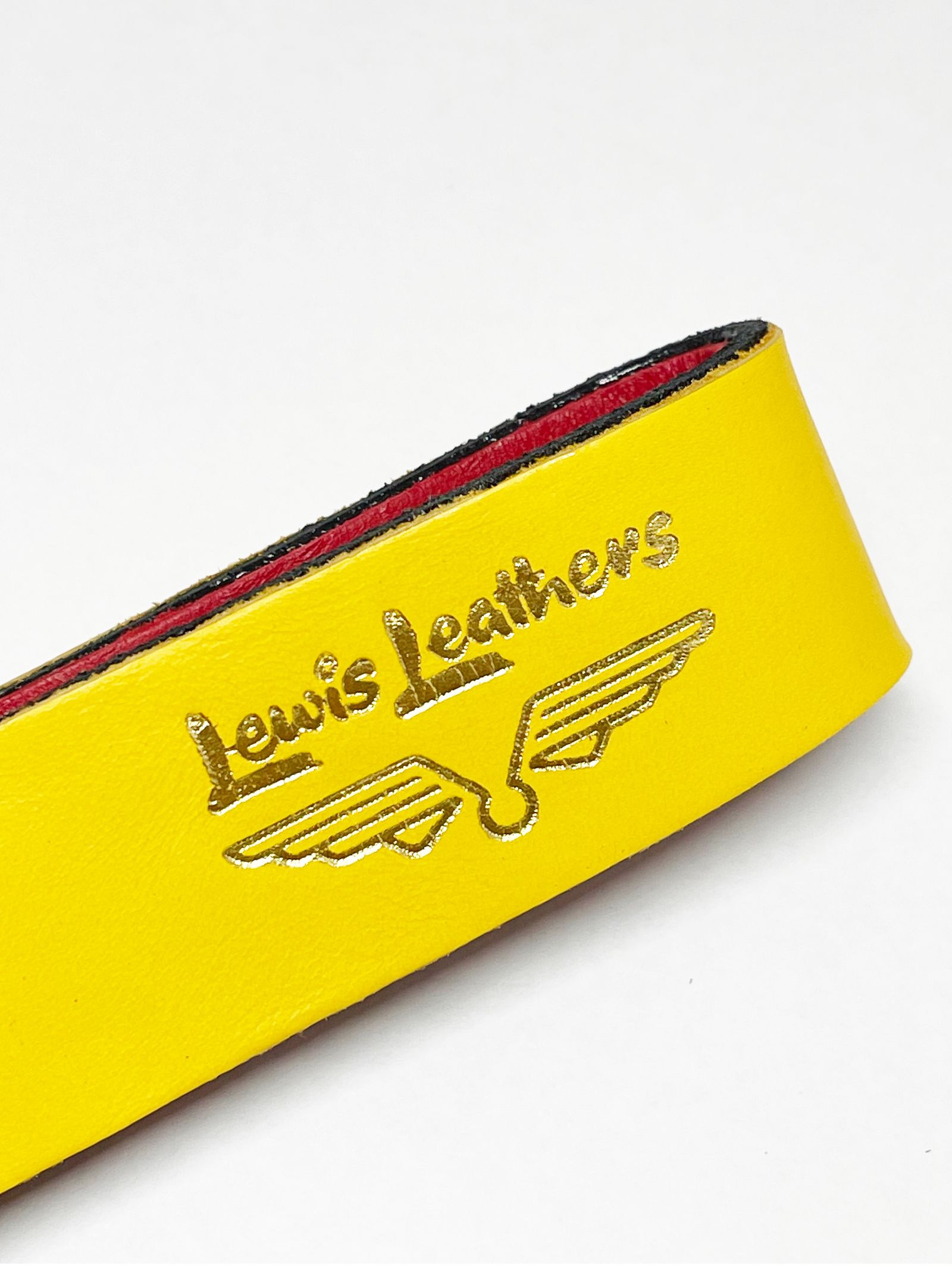 LEWIS LEATHERS BELT LOOP KEYRING Mk2 (YELLOW)
