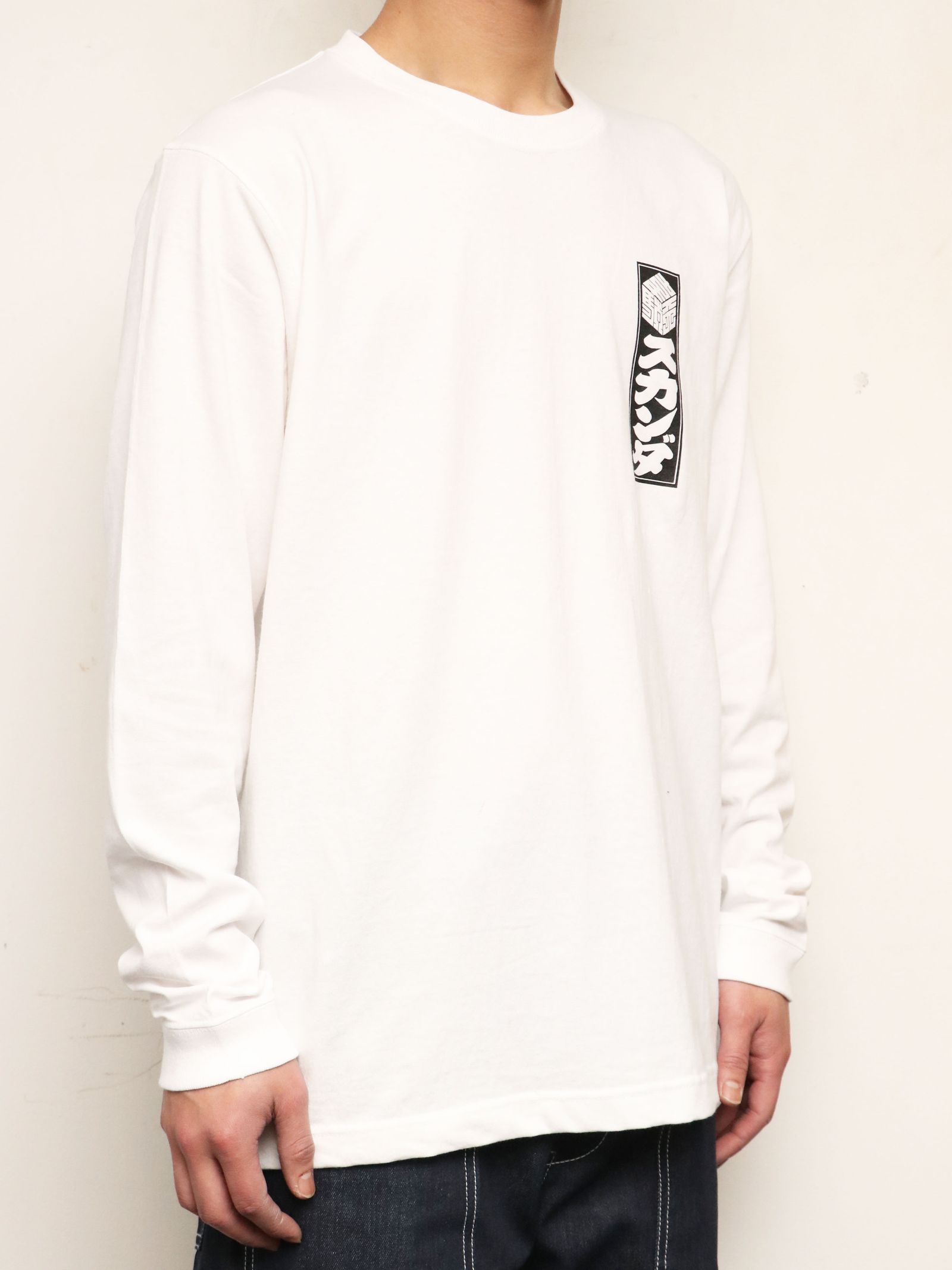 【再入荷】SKANDAオリジナル 韋駄天 ロンスグリーブTシャツ (ホワイト) / SKANDAORIGNAL 韋駄天 L/S -TSHIRT (WHITE)