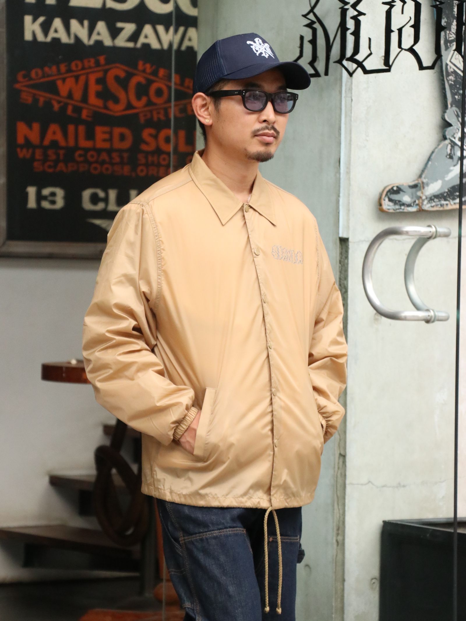 "S" LADY BOA COACH JACKET (BEIGE)