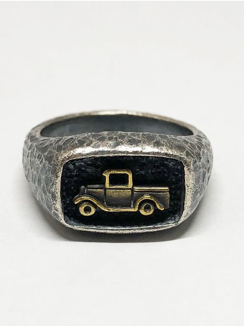 モデル"A"リング(シルバー×ブラス)/ Model "A" Ring (SILVER×BRASS)