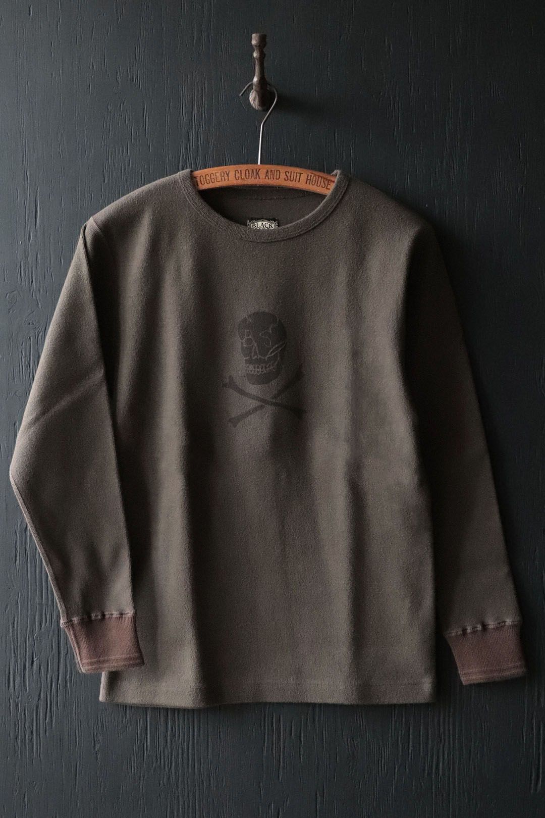 RITUAL SKULL CREW NECK AMISH UNDER WEAR (SOLDIER GREEN)