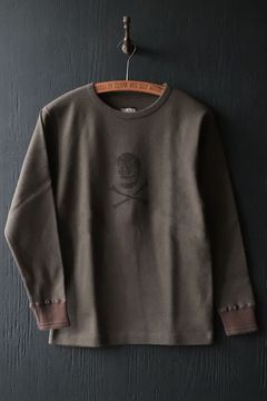 RITUAL SKULL CREW NECK AMISH UNDER WEAR (SOLDIER GREEN)