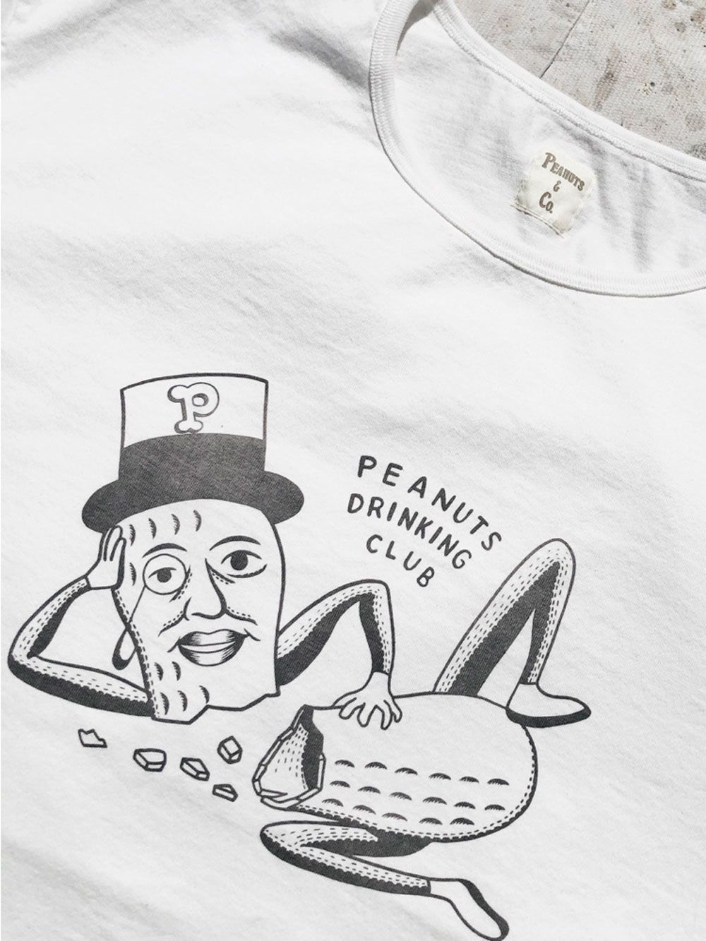 PEANUTS D CLUB T-SHIRTS (WHITE)