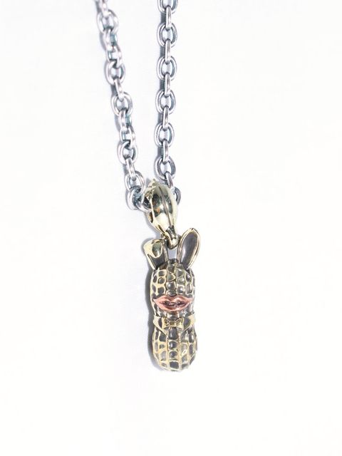 M BUNNY (BRASSxCOPPER) + CHAIN (SILVER925xBRASS)