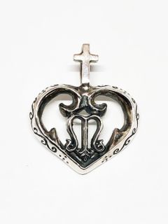 CROSS HEART NECKTOP (SILVER925)