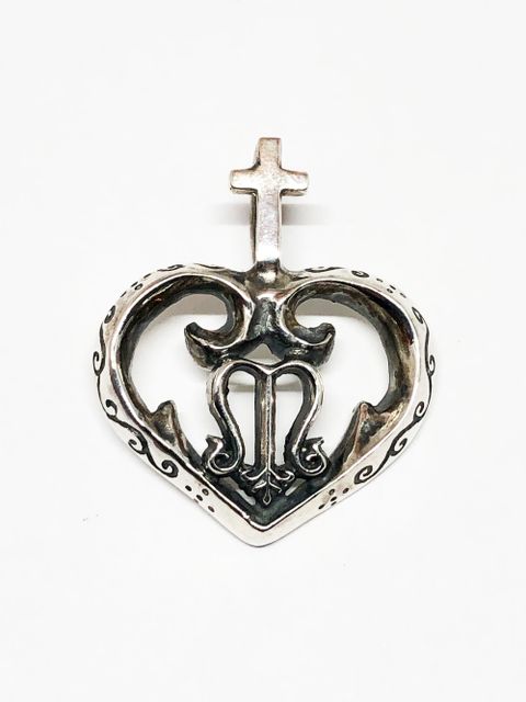 CROSS HEART NECKTOP (SILVER925)