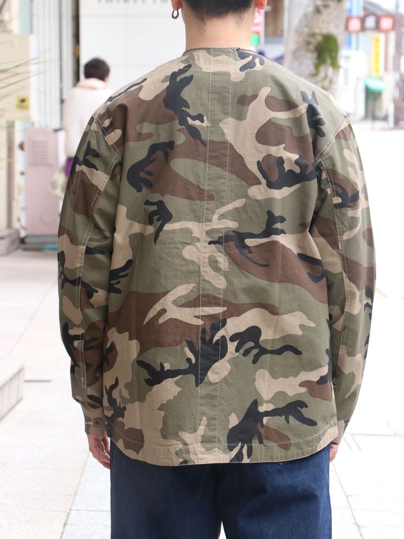 HERRINGBONE SHIRT JAKET (CAMO)