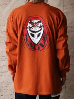 "達磨" L/S TEE (DARK ORANGE)
