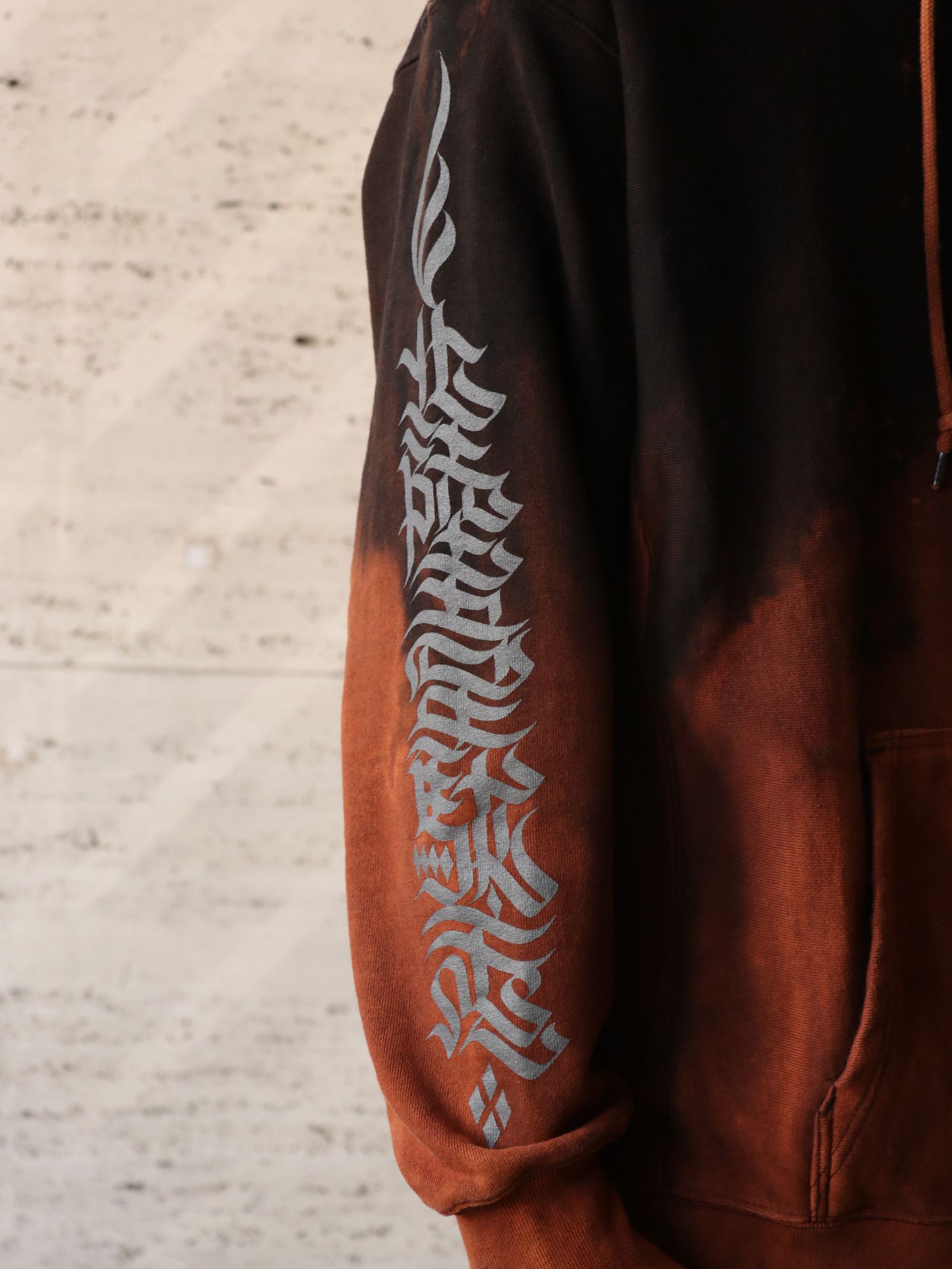 オリジナルヘビーオンスブリーチパーカー(ブラック) / ORIGNAL HEAVY OZ BLEACH PARKA (BLACK)