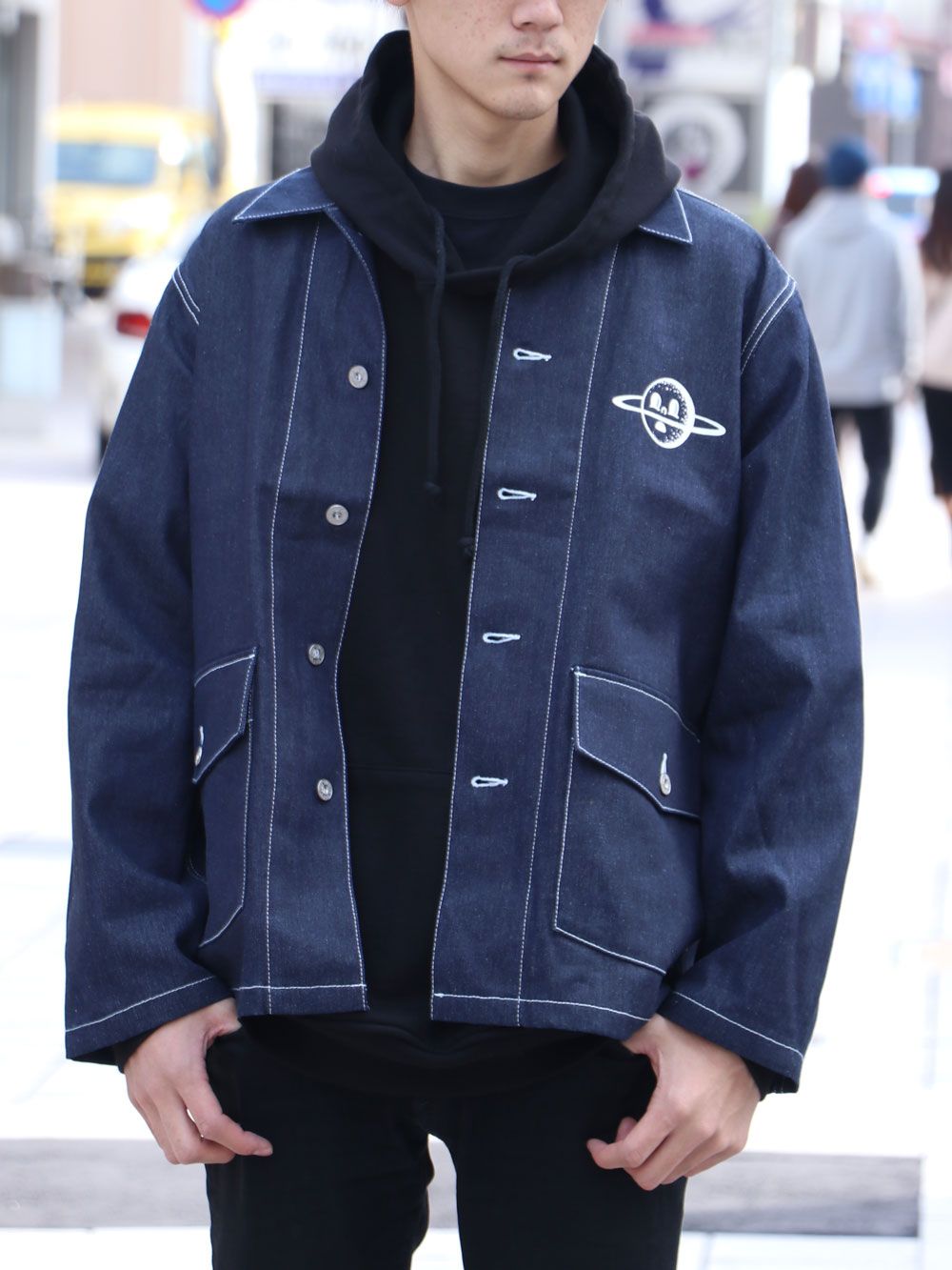 " change the world"デニムカバーオール / " change the world" DENIM COVERALL