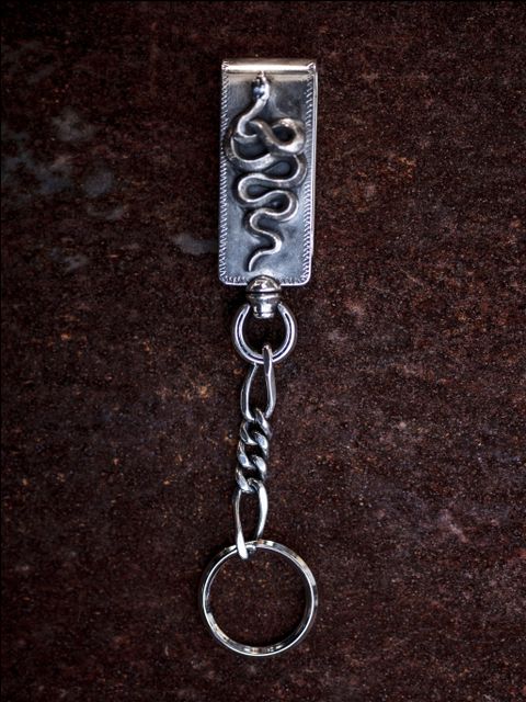 SNAKE CLIP TYPE KEYCHAIN (SILVER925)