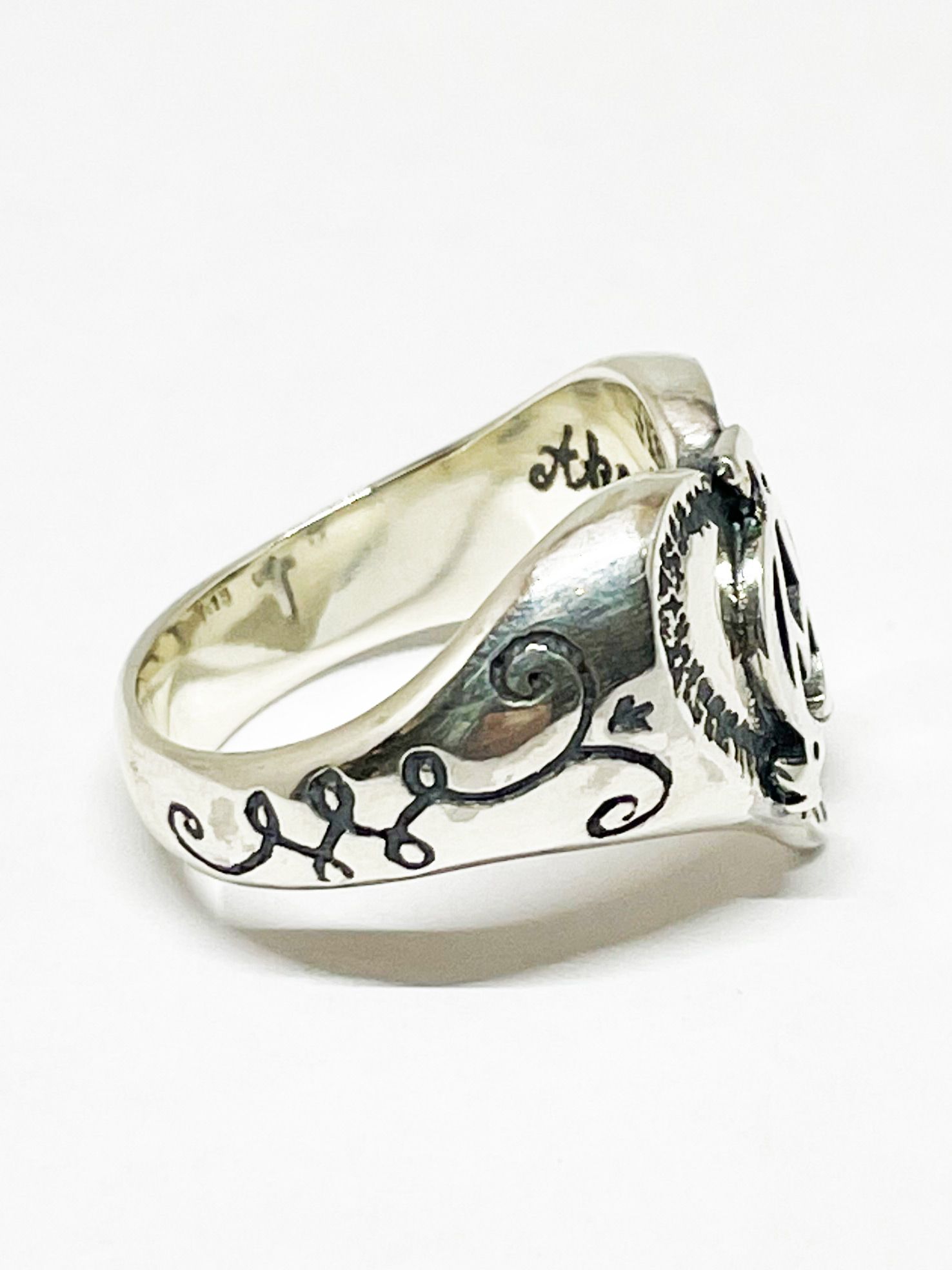 HEART & ΑΩ RING (SILVER925)