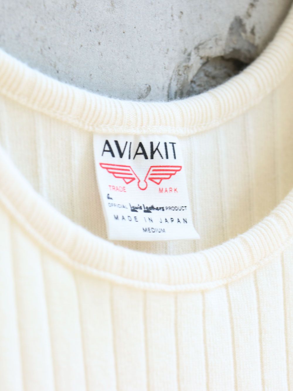 DROPPED STITCH AVIAKIT TANK TOP (WHITE)