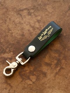 【限定発売】LEWIS LEATHERS BELT LOOP KEYRING MK2 (BLACK×APPLE GREEN)
