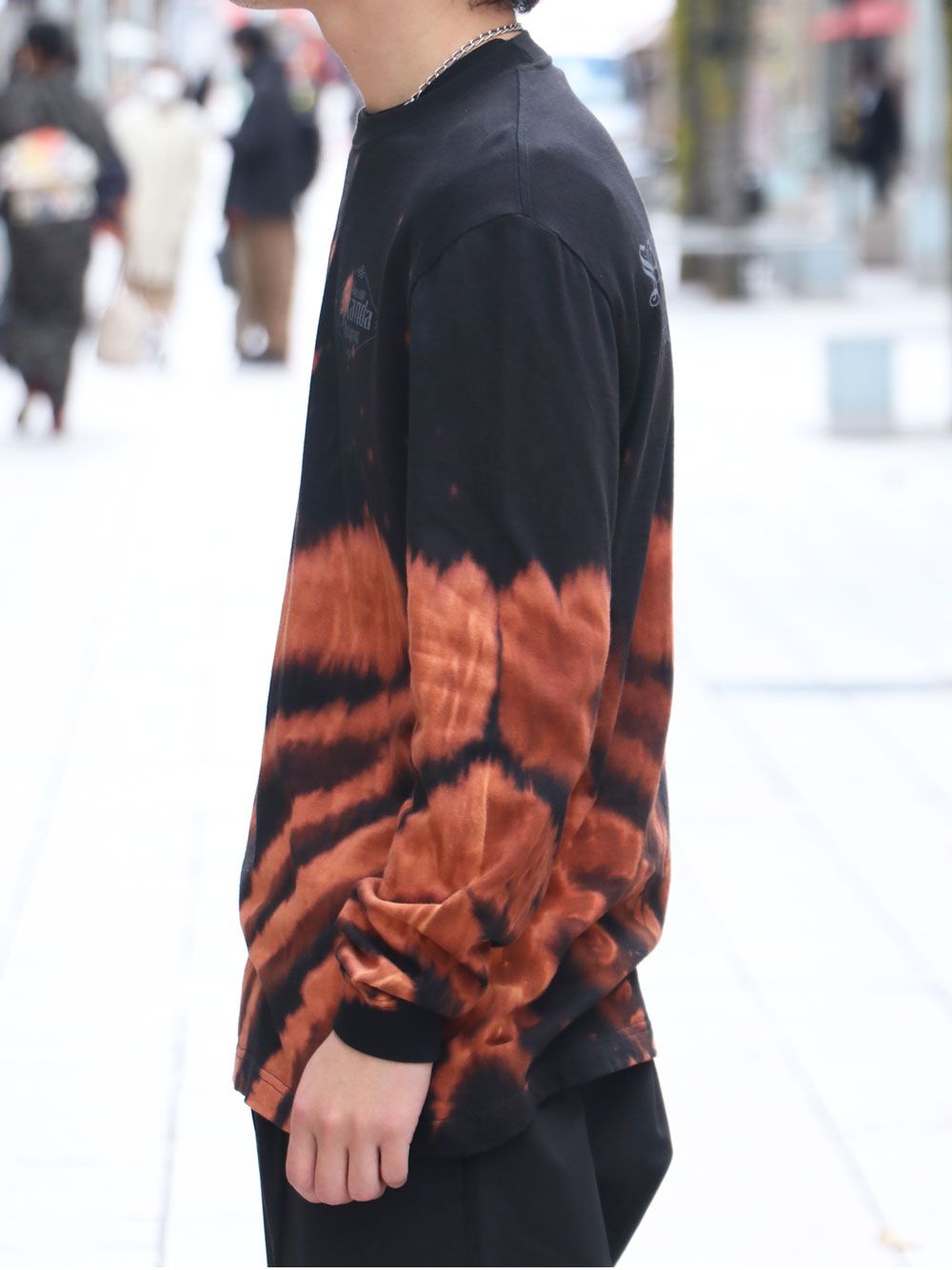 オリジナル ブリーチロングスリーブTシャツ(ブラック) / ORIGNAL HEAVY OZ BLEACH L/S TEE  (BLACK)