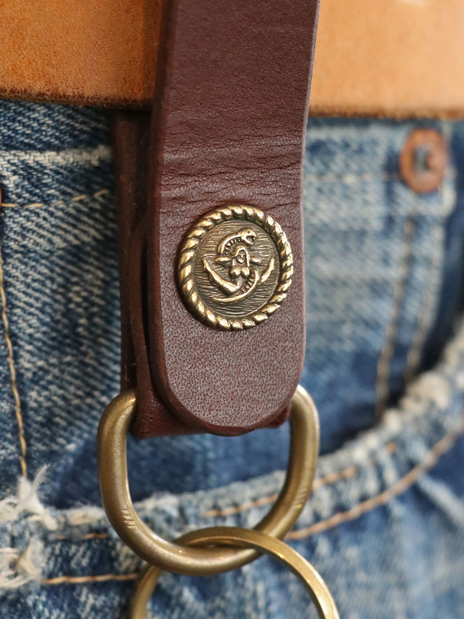 【受注オーダー】LVC x SKANDA LEATHER LOOP HOLDEFR "BROWN"