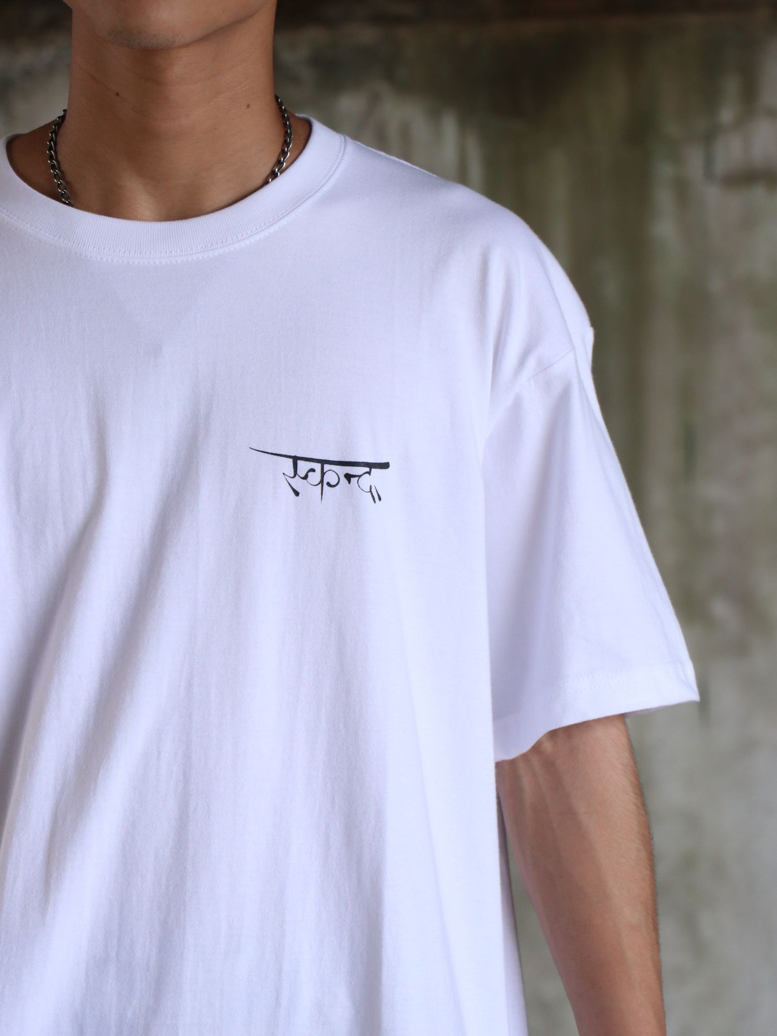 "DARK MATTER" S/S TEE / "DARK MATTER" Tシャツ(ホワイト)