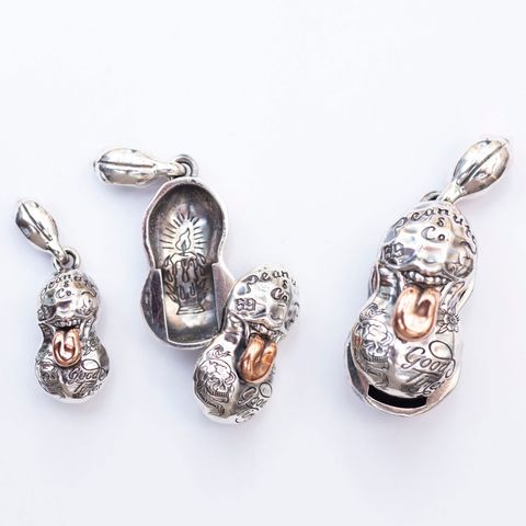 【即日発送可能】BERO TATTOO PEANUTS (LARGE) (SLIDE) (SILVERxK10 PINKGOLD)