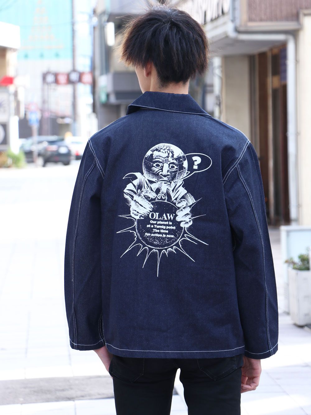 " change the world"デニムカバーオール / " change the world" DENIM COVERALL