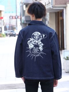 " change the world"デニムカバーオール / " change the world" DENIM COVERALL