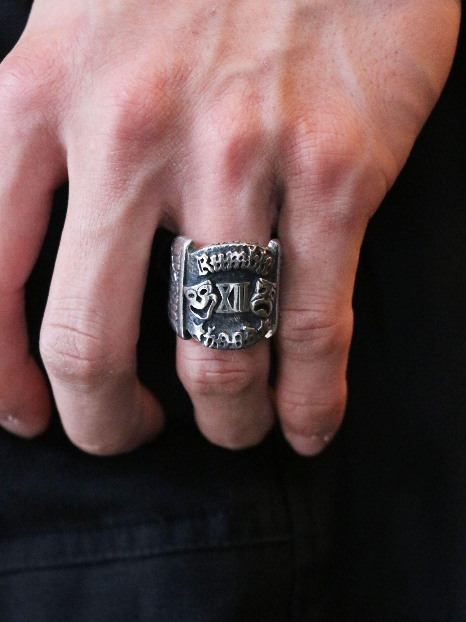 XIII&TWO FACE RING (SILVER925)