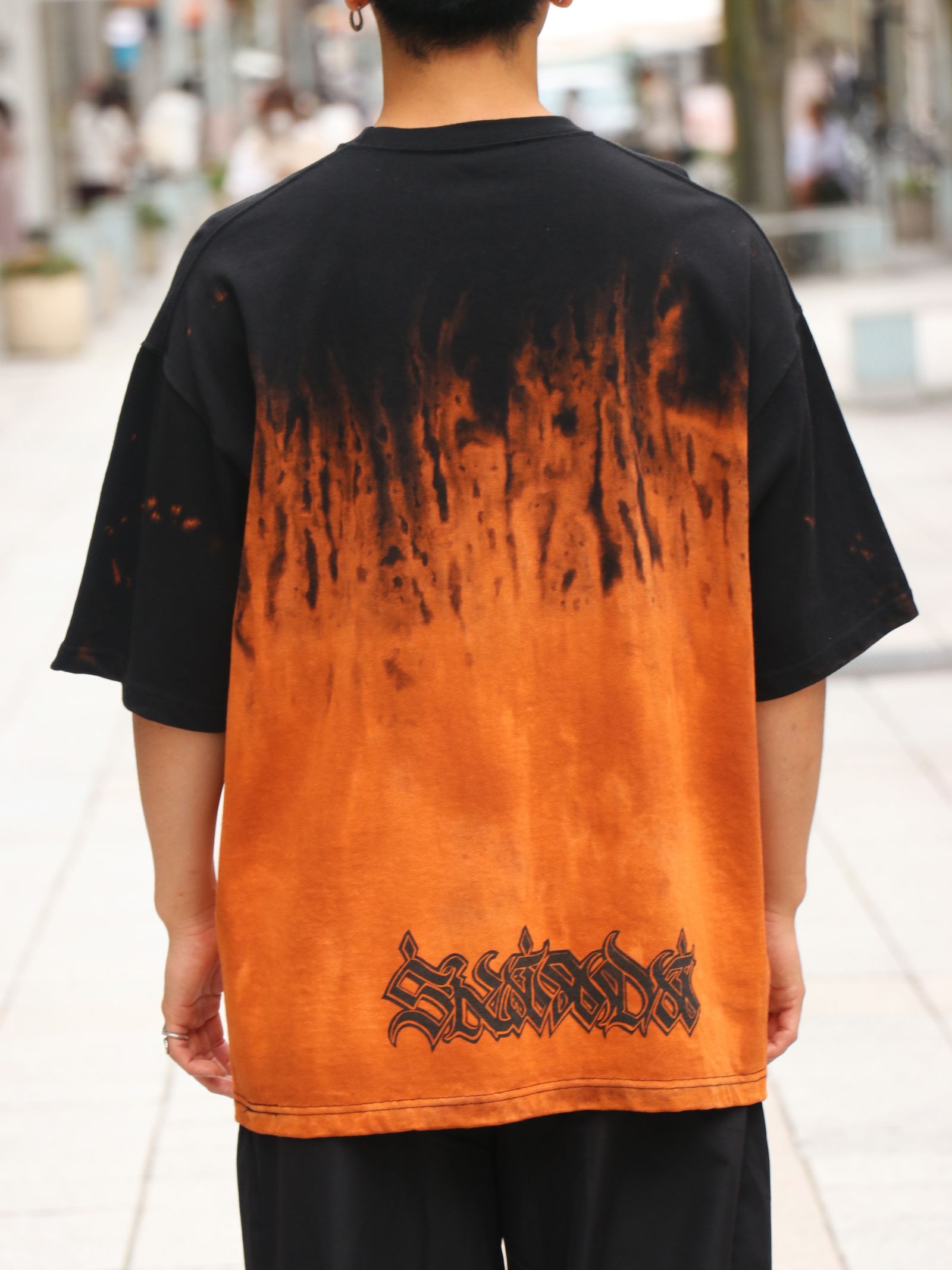 SKANDA オリジナルブリーチ ビッグTシャツ / SKANDA ORIGNAL BLEACH BIG TEE