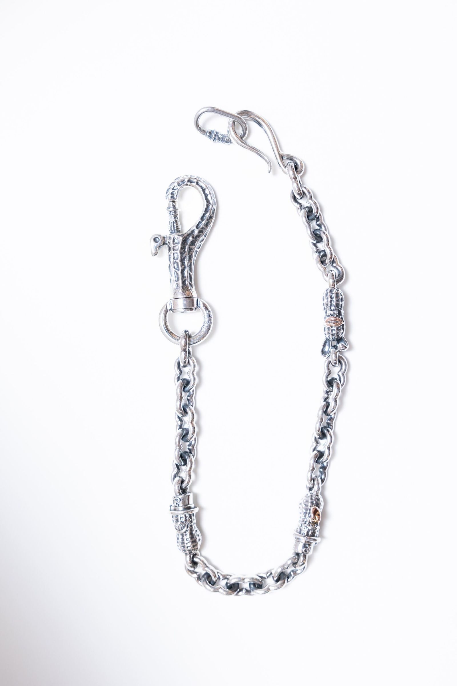 3 PEANUTS WALLET CHAIN （silver×K10）