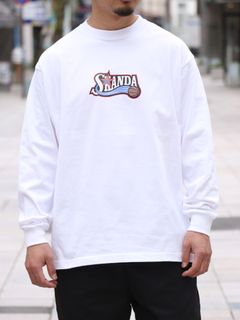 ”SKANDA×GRAVYSOURCE” W-NAME L/S TEE (WHITE)