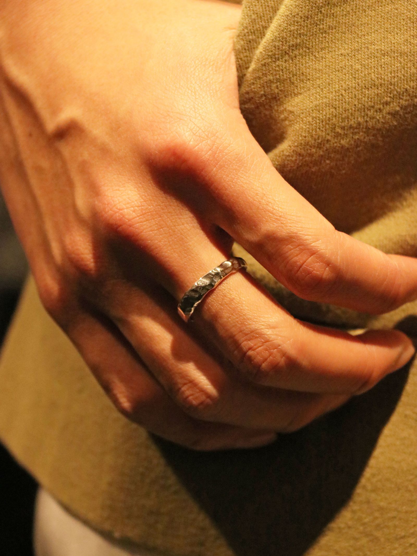 SLIM ROCK RING (SILVER925)
