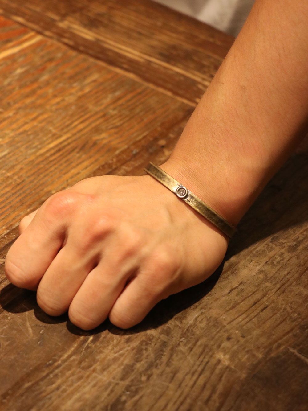 スモール ピース バングル (真鍮 x 銀) / SMALL PEACE BANGLE (BRASS x SILVER)