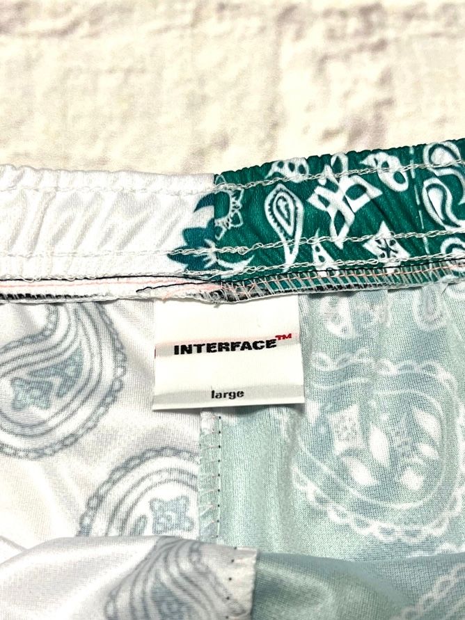 PAISLEY MESH SP (WHT×GRN)