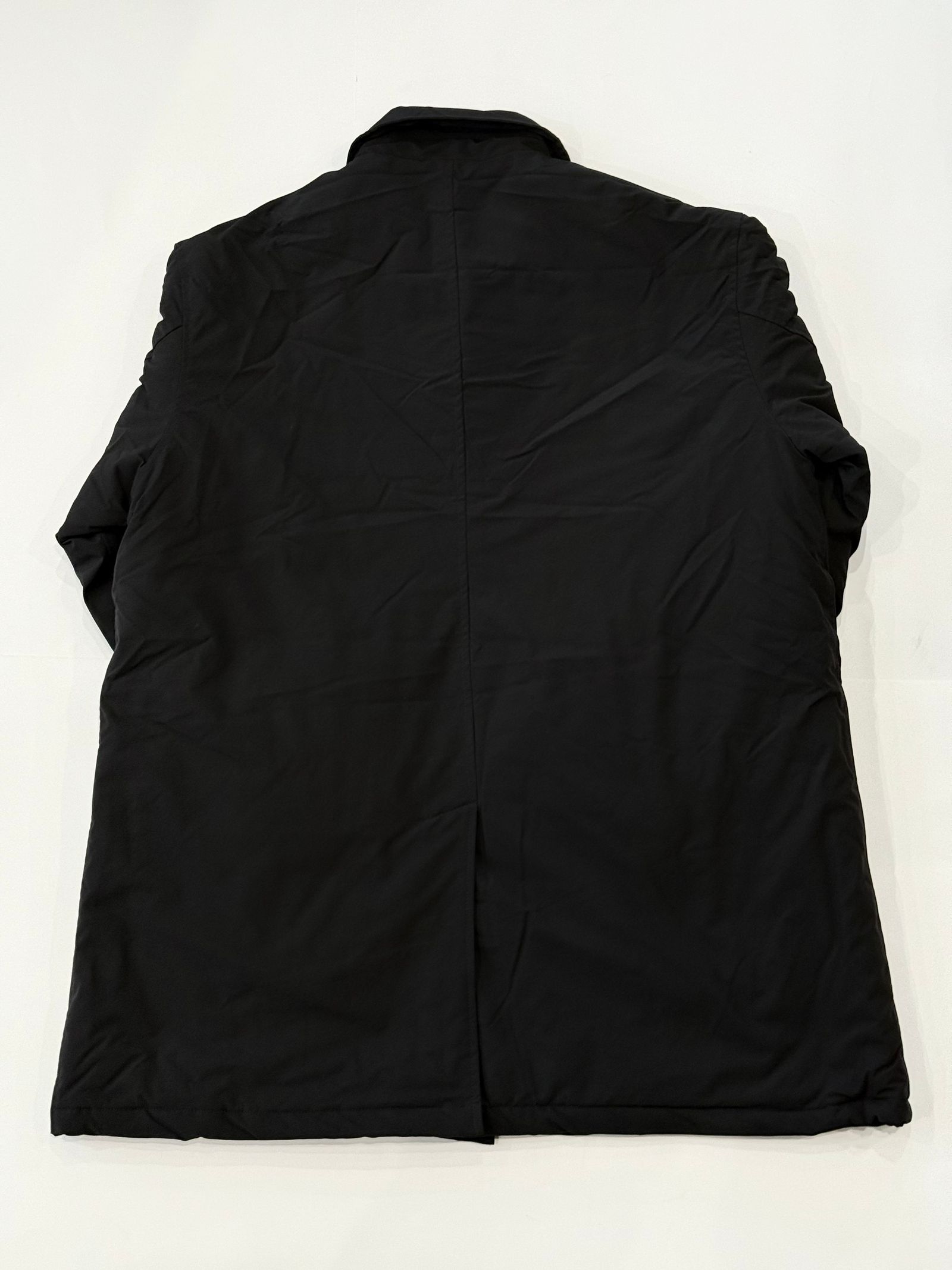 PADDED NYLON MIDDLE COAT / BLACK