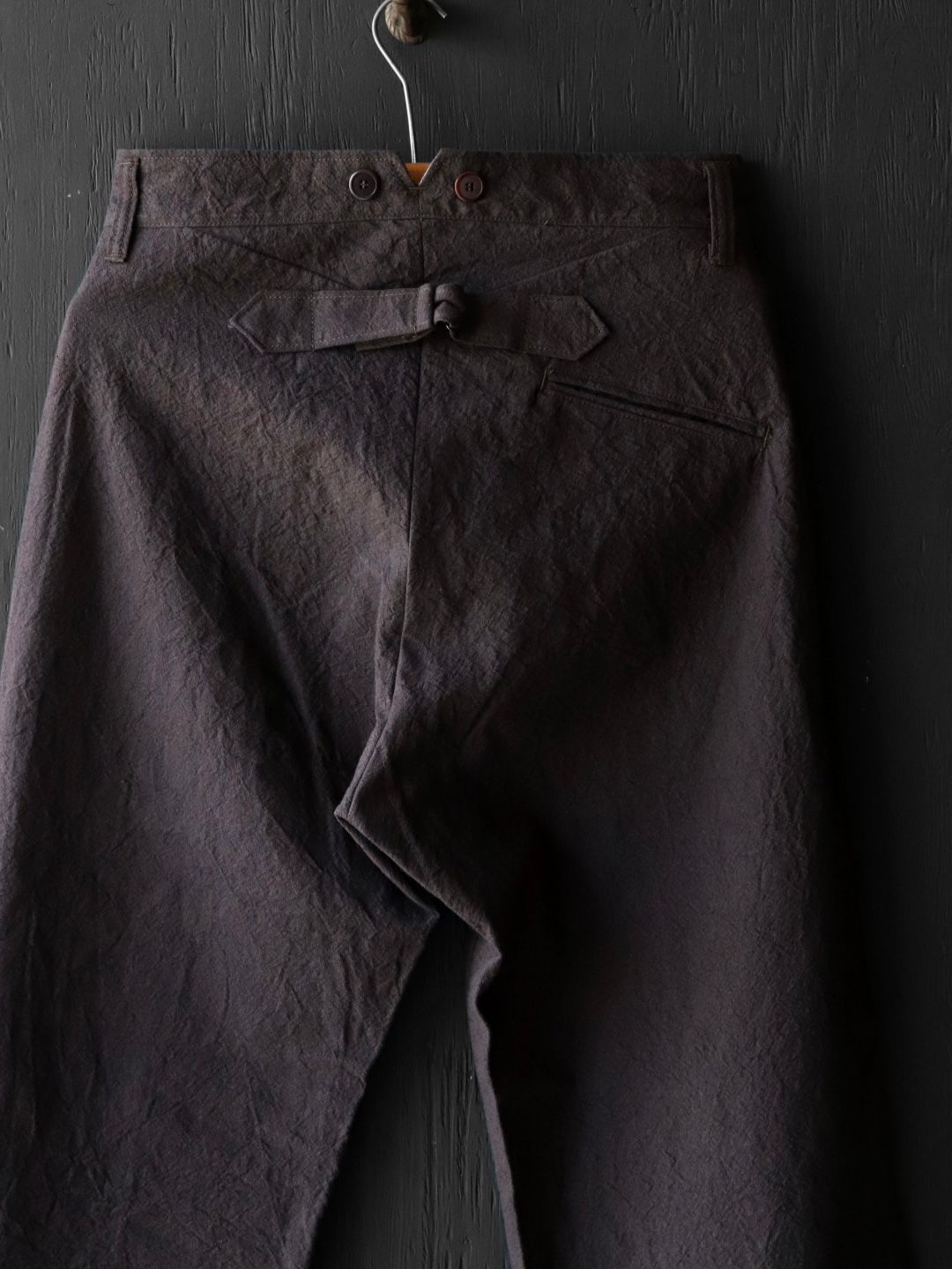 ANCIENT CLOTH AVIGNON TROUSERS (DEAD LEAF BROWN)
