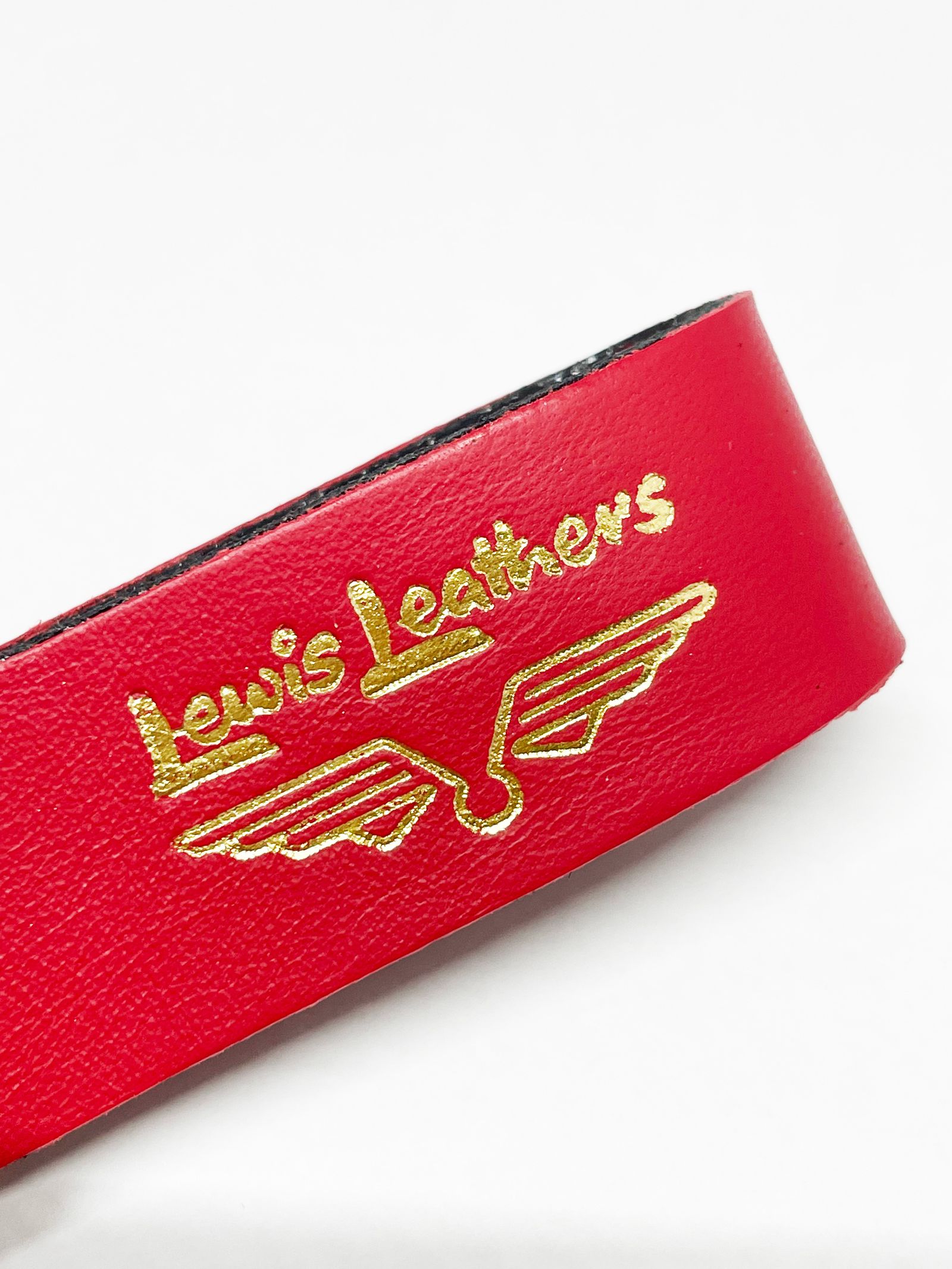 LEWIS LEATHERS BELT LOOP KEYRING Mk2 (RED)