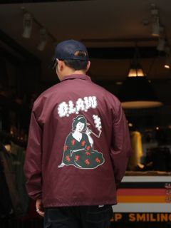 "S" LADY BOA COACH JACKET (BURGUNDY)
