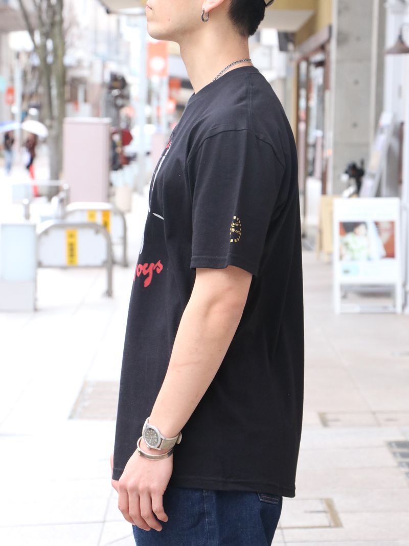 THE LEATHER BOYS T-SHIRT "BIKE" (BLACK)