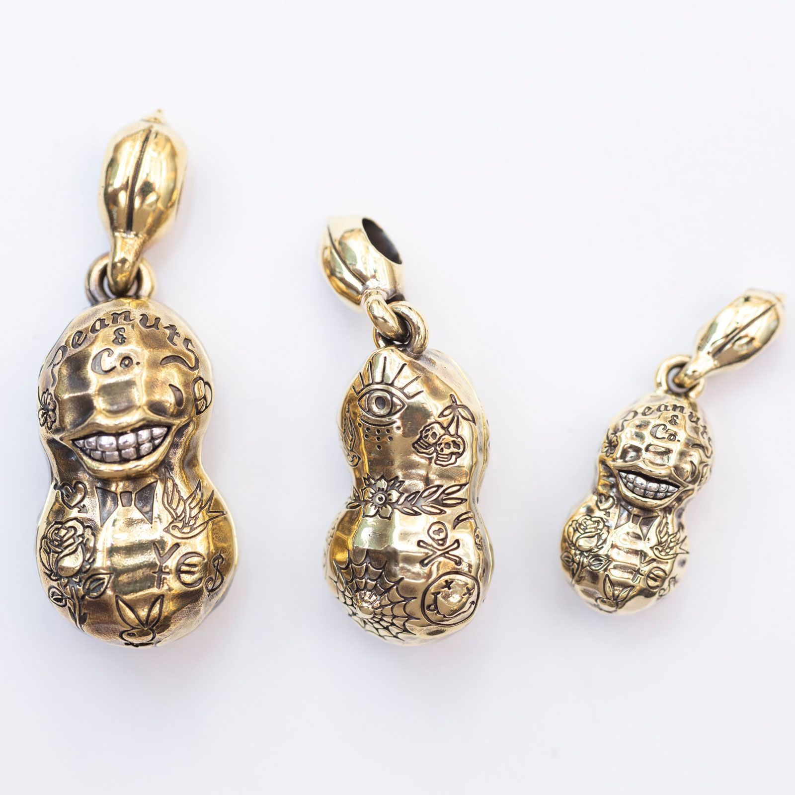 【即日発送可能】TATTOO PEANUTS (LARGE) (SLIDE) (BRASSxSILVER)