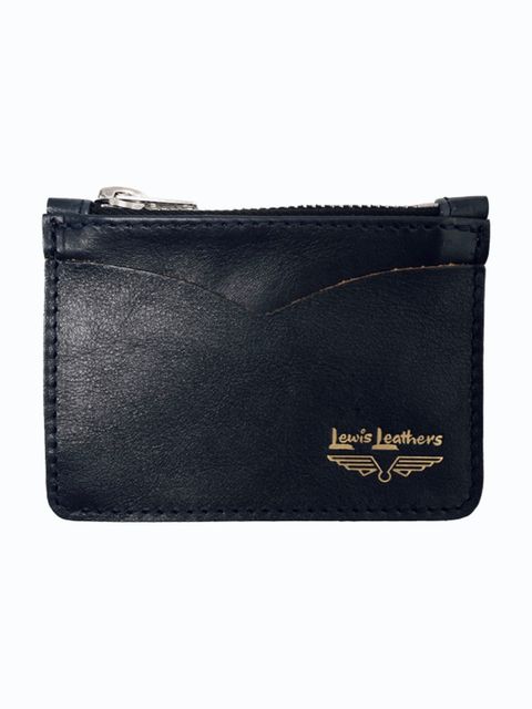 COIN WALLET (NAVY WITH BLACK ZIP)